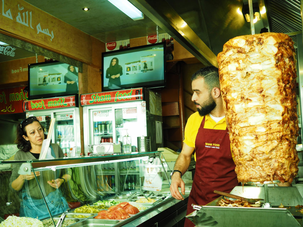 What to do in Nicosia, eat shawarma at Sham Food.